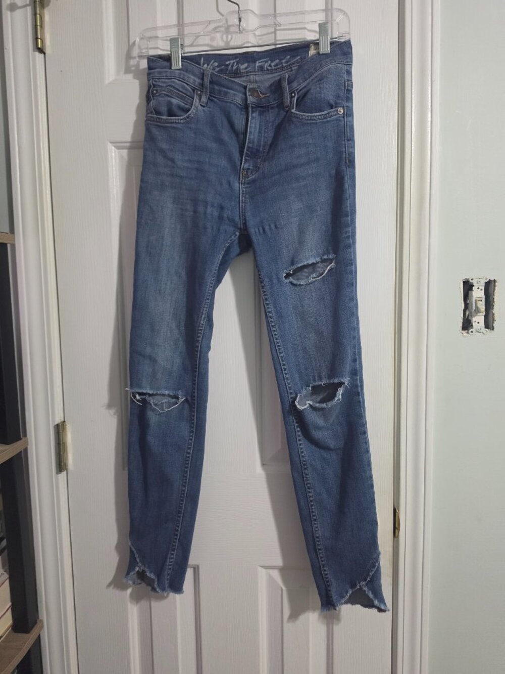 We the Free High Rise Distressed Jeans